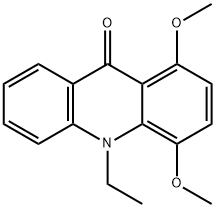 10-ETHYL-1,4-DIMETHYOXY-9(10H)-ACRIDINONE 结构式