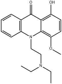 10-(2-(Diethylamino)ethyl)-1-hydroxy-4-methoxy-9(10H)-acridinone 结构式