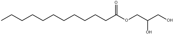 十二酸单甘油酯 结构式