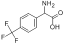 4-(三氟甲基)-DL-苯甘氨酸 结构式
