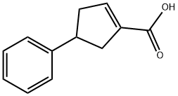 1-Cyclopentene-1-carboxylic acid, 4-phenyl- (9CI) 结构式