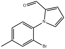 1-(2-溴-4-甲基苯基)-1H-吡咯-2-甲醛 结构式