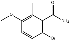 6-Bromo-3-methoxy-2-methylbenzamide 结构式