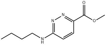 6-(丁基氨基)-3-哒嗪羧酸甲酯 结构式