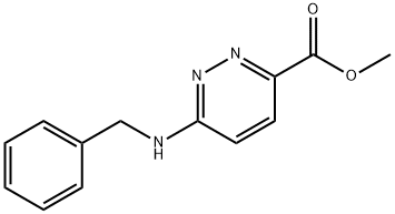 3-Pyridazinecarboxylic acid, 6-[(phenylmethyl)amino]-, methyl ester 结构式