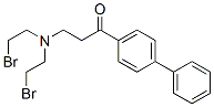 4-(3'-di(2-bromoethyl)aminopropionyl)biphenyl 结构式