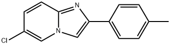 6-氯-2-(对甲苯基)咪唑并[1,2-A]吡啶 结构式