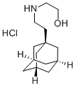 1-(2-(2-羟基乙基氨基)乙基)金刚烷盐酸盐 结构式