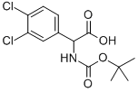 2-(BOC-氨基)-2-(3,4-二氯苯基)乙酸 结构式