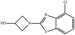 1-(4-CHLOROBENZO[D]THIAZOL-2-YL)AZETIDIN-3-OL 结构式