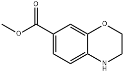 3,4-二氢-2H-苯并[1,4]恶嗪-7-甲酸甲酯 结构式