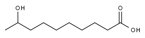 9-羟基癸酸 结构式