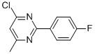 2-对氟苯基-4-氯-6-甲基嘧啶 结构式