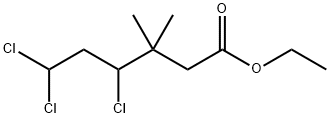 3,3-dimethyl-4,6,6-trichloro-5-hexenic acid ethyl ester 结构式