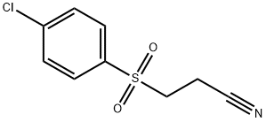 3-[(4-氯苯基)磺酰基]丙腈 结构式