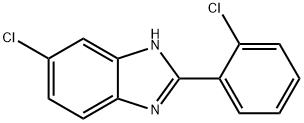 5-氯-2-(2-氯苯基)-1H-1,3-苯并二唑 结构式
