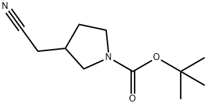 3-氰基甲基吡咯烷-1-羧酸丁酯 结构式