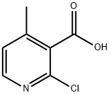 2-氯-4-甲基烟酸 结构式