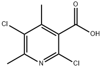 2,5-二氯-4,6-二甲基烟酸 结构式