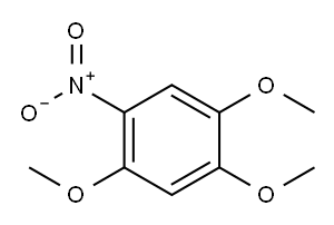 1,2,4-三甲氧基-5-硝基苯 结构式