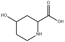 4-羟基-2-哌啶甲酸 结构式