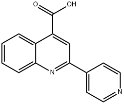 2-(4-吡啶基)-4-喹啉羧酸 结构式