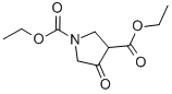 1,4-二乙氧羰基-3-吡咯烷酮 结构式