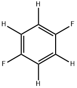 1,4-二氟苯-D4 结构式