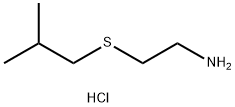 2-[(2-甲基丙基)硫烷基]乙胺盐酸盐 结构式