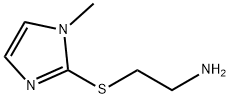 2-[(2-氨基乙基)硫烷基]-1-甲基-1H-咪唑 结构式