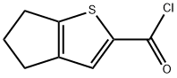 4H-Cyclopenta[b]thiophene-2-carbonyl chloride, 5,6-dihydro- (9CI) 结构式