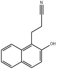 3-(2-羟基-1-萘)丙腈 结构式