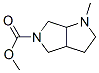 Pyrrolo[3,4-b]pyrrole-5(1H)-carboxylic  acid,  hexahydro-1-methyl-,  methyl  ester 结构式