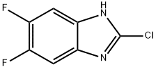 2-氯-5,6-二氟-(9CI)-1H-苯并咪唑 结构式