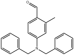 4-二苄氨基-2-甲基苯甲醛 结构式