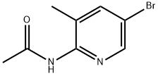 2-乙酰氨基-5-溴-3-甲基吡啶 结构式