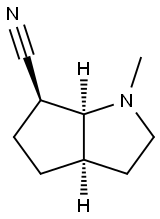 Cyclopenta[b]pyrrole-6-carbonitrile, octahydro-1-methyl-, (3aalpha,6beta,6aalpha)- (9CI) 结构式