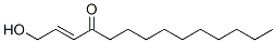 (E)-1-hydroxytetradec-2-en-4-one 结构式