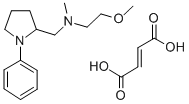 (-)-N-(2-Methoxyethyl)-N-methyl-1-phenyl-2-pyrrolidinemethanamine fuma rate 结构式