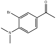 1-(3-溴-4-(二甲基氨基)苯基)乙酮 结构式
