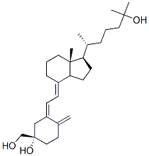 1 alpha-(hydroxymethyl)-25-hydroxyvitamin D3 结构式