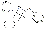 N-(3,3-Dimethyl-4,4-diphenyloxetan-2-ylidene)aniline 结构式