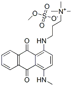 3-[[9,10-二氢-4-甲氨基-9,10-二氧-1-蒽基]氨基]-N,N,N-三甲基-1-丙铵硫酸甲酯 结构式