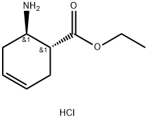 反-2-氨基-4-环己烯-1-羧酸乙酯盐酸盐 结构式