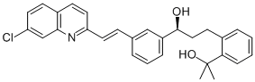 2-(2-(3-(2-(7-氯-2-喹啉基)-乙烯基苯基)-3-羟基丙基)苯基)-2-丙醇 结构式