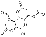 2,3,4,6-四-O-乙酰基-α-D-吡喃甘露糖氯化物 结构式