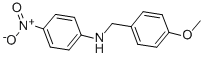 4-METHOXY-N-(4-NITROPHENYL)-BENZENEMETHANAMINE 结构式