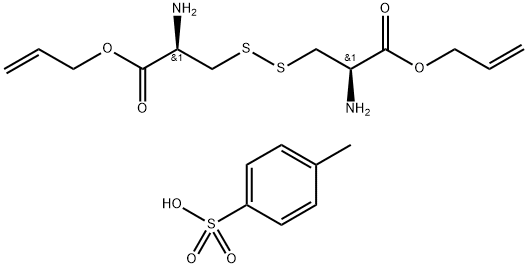 L-胱氨酸双烯丙酯 二(对甲苯磺酸) 盐 结构式
