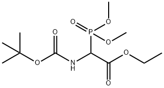 ETHYL 2-(BOC-AMINO)-2-(DIMETHOXYPHOSPHORYL)ACETATE 结构式