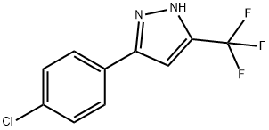 3-(4-氯苯基)-5-(三氟甲基)-1H-吡唑 结构式